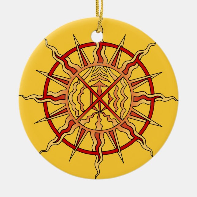 Native Art Ornament First Nations Keepsakes (Front)