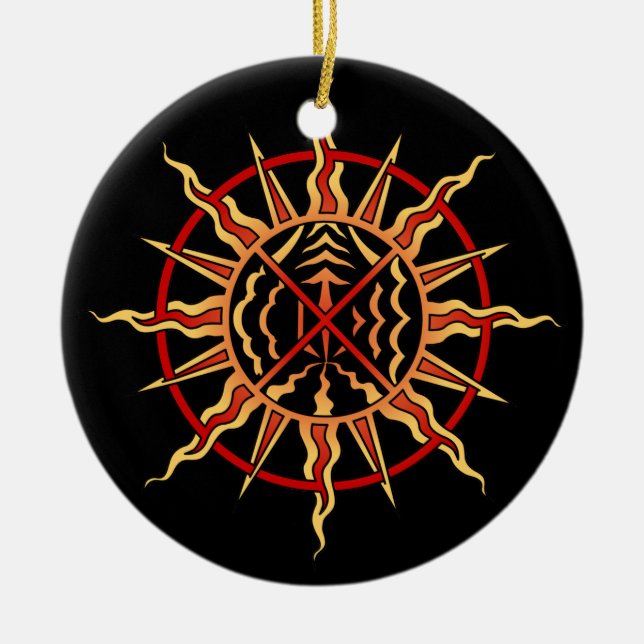 Native Art Ornament First Nations Keepsakes (Front)