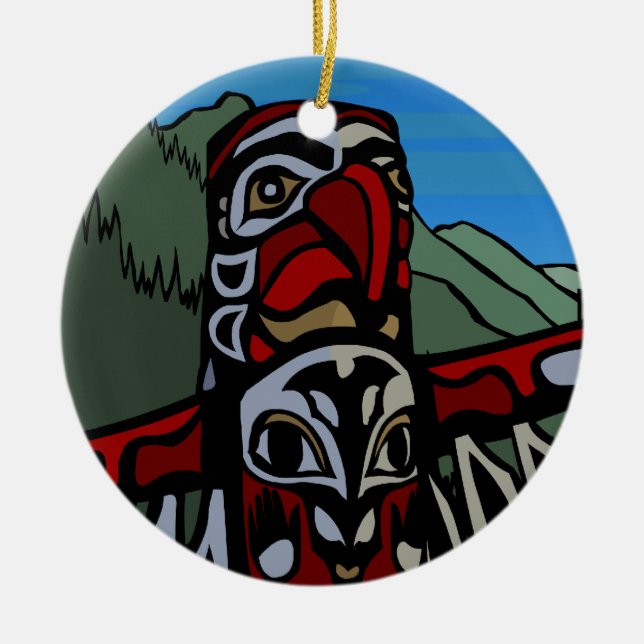 Native Art Ornament First Nations Keepsakes (Front)