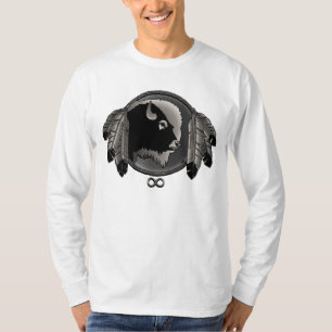 Native Art Shirt Metis Wildlife Art T-shirt Men