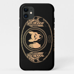 Native Art Wolf Flag iPhone 5 Case Rebellion Case