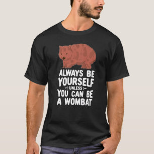 Native Australian Animal Cute Wombat T-Shirt