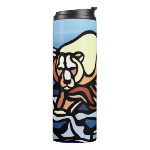 Native Bear Art Tumbler Mugs Polar Bear Drinkware 