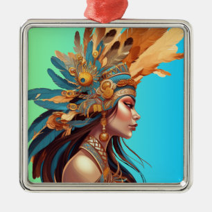 NATIVE BEAUTY #1 METAL ORNAMENT