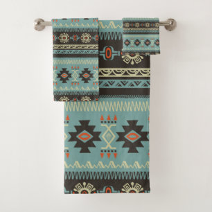 Native Blanket Pattern  Bath Towel Set