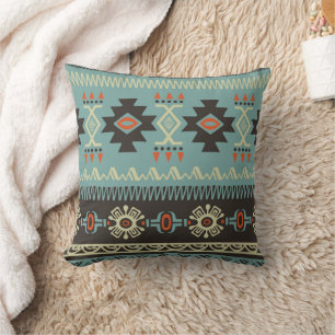 Native Blanket Pattern Cushion