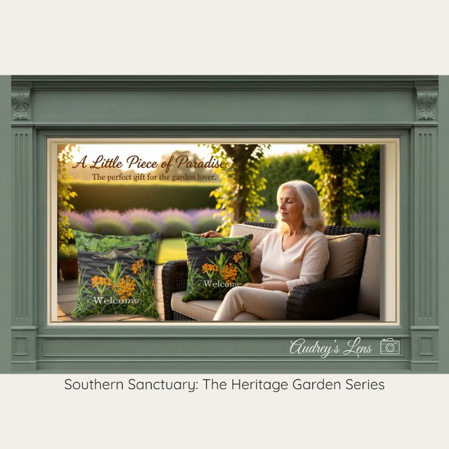 Native Butterfly Weed & Hummingbird Art Cushion (Creator Uploaded)