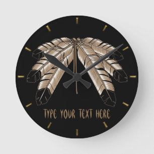 Native Clock Custom First Nation Tribe Wall Clock