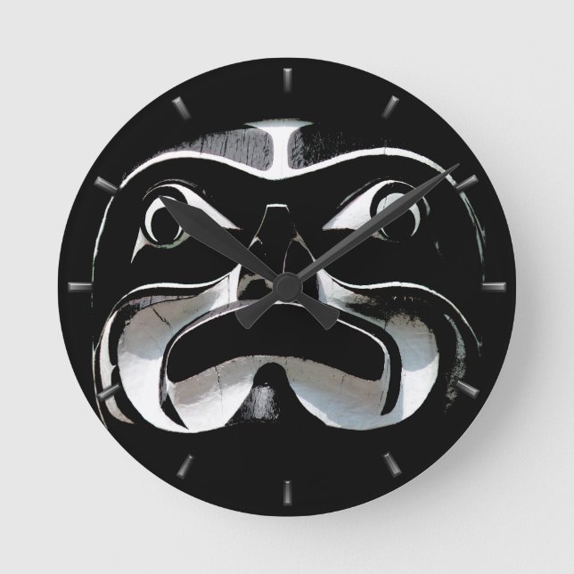 Native Clock Custom First Nation Tribe Wall Clock (Front)