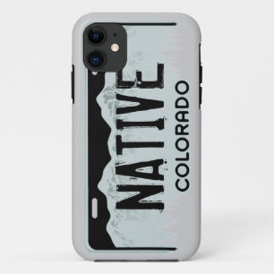 Native Colorado black license plate iphone 5 case