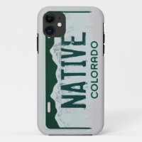 Native Colorado license plate iphone 5 case