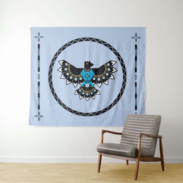 Native Eagle Tapestry (In Situ (Horizontal))