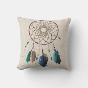 Native Earthy Hues Dream Catcher Cushion