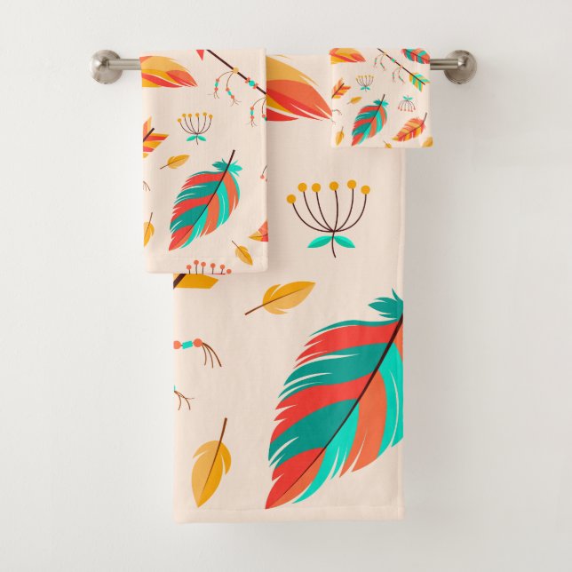 "Native Elegance"  Bath Towel Set (Insitu)