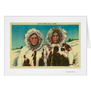 Native Eskimo Girls in AlaskaState