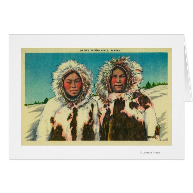 Native Eskimo Girls in AlaskaState (Front Horizontal)