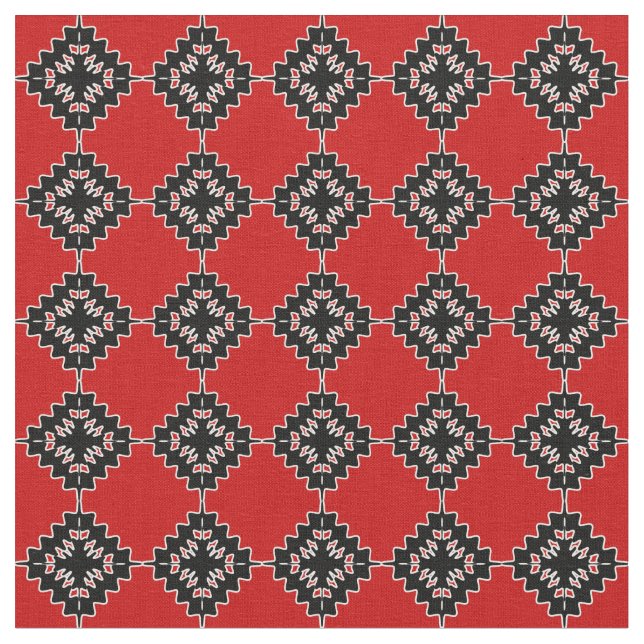 Native ethnic pattern fabric (Close Up)