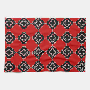 Native ethnic pattern tea towel