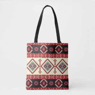Native fabric. Geometric design kilim. Ethnic trib Tote Bag