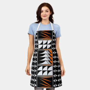 Native Feather Blessing in Orange Apron