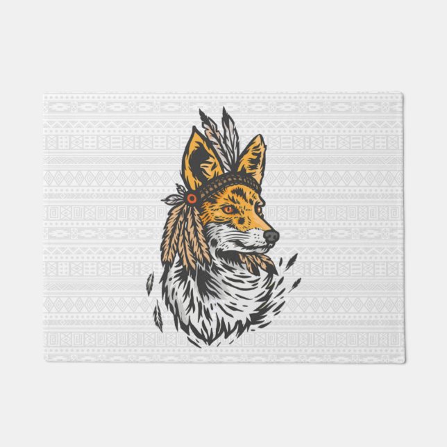 Native Fox Doormat (Front)