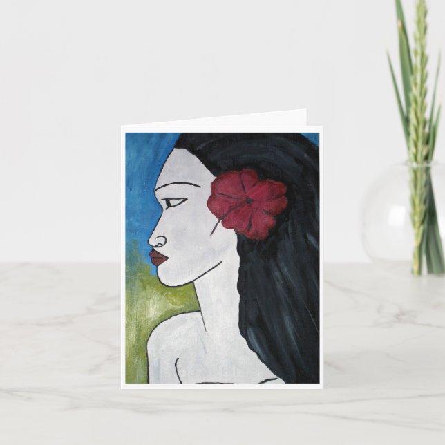 Native Girl Card (Front)