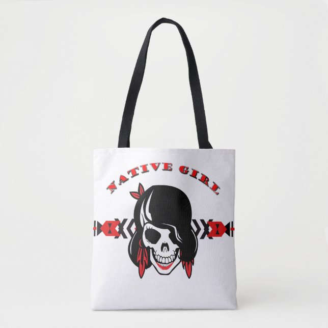 Native Girl Tote Bag (Front)