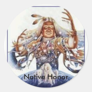 Native Honour Classic Round Sticker