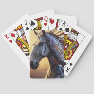 Native Horse Playing Cards