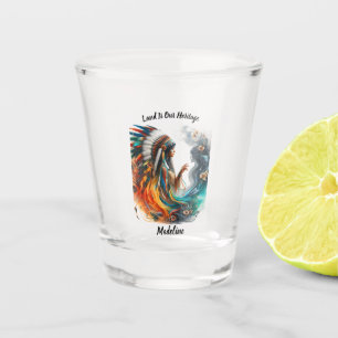 Native Indian Artistic Flair Tribal Shot Glass