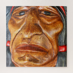 Native Indian Wood Carving Jigsaw Puzzle