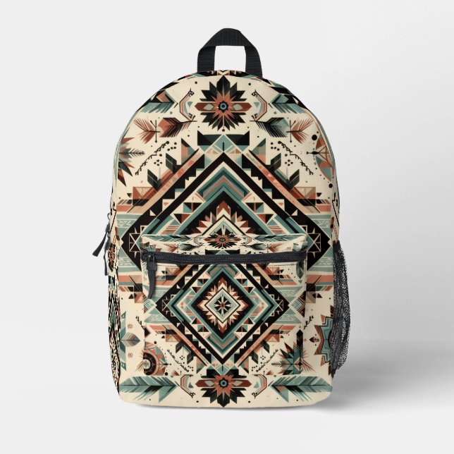 Native Inspiration  Printed Backpack (Front)