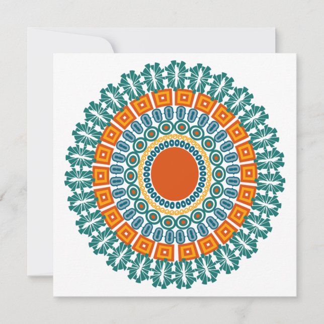 Native-Inspired invitation, customise Invitation (Front)
