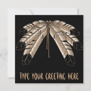 Native Invitations Personalised Native Art Cards