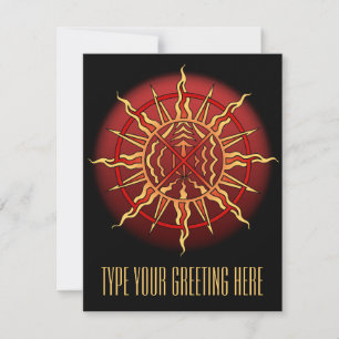 Native Invitations Personalised Native Spirit Card