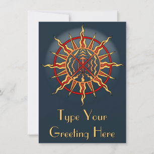 Native Invitations Personalised Native Spirit Card
