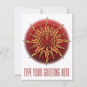 Native Invitations Personalised Native Spirit Card