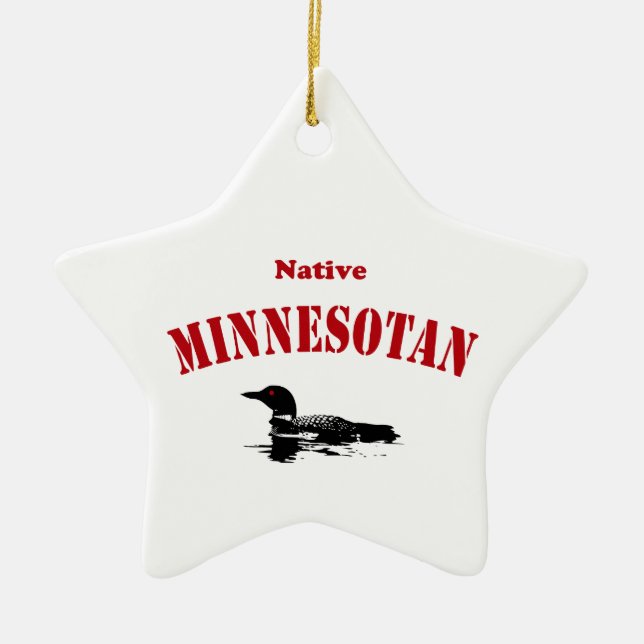 Native Minnesotan Ornament (Front)