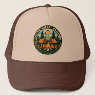 Native Mountain Camping Trucker Hat