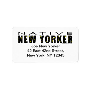 Native New Yorker Address Label