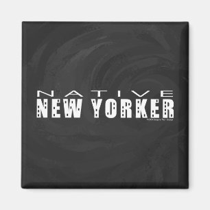 Native New Yorker black Magnet