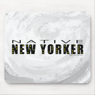 Native New Yorker black Mouse Pad