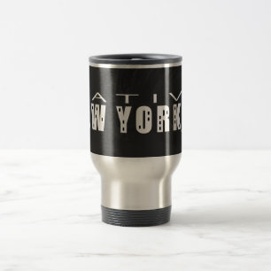 Native New Yorker black Travel Mug
