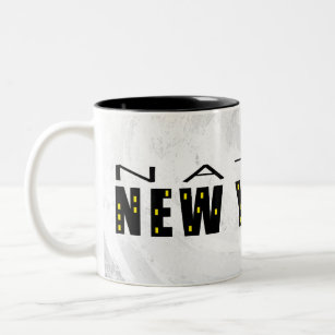 Native New Yorker black Two-Tone Coffee Mug