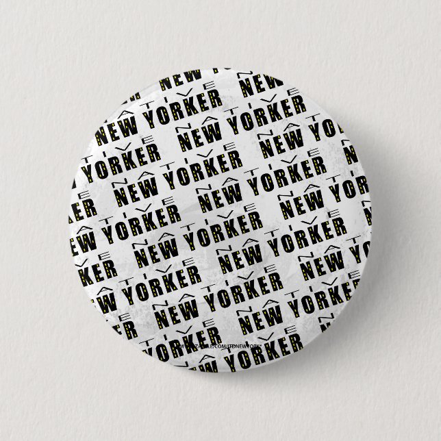 Native New Yorker Pattern 6 Cm Round Badge (Front)