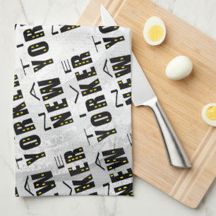 Native New Yorker Pattern Tea Towel