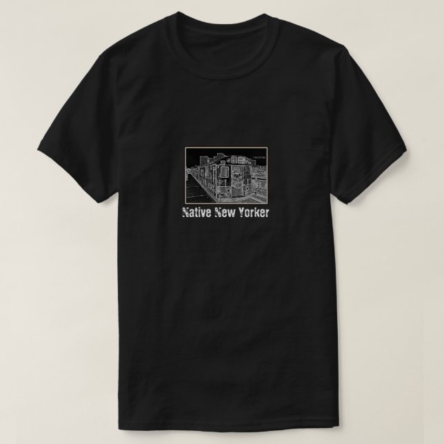 Native New Yorker (Subway Edition) A MisterP Shirt (Design Front)