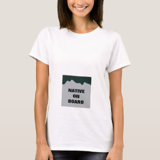 "Native on Board" Maternity Shirt - License Plate