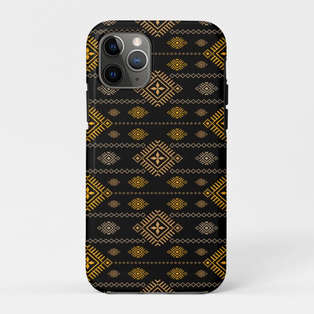 Native Pattern Boho Culture Ethnic Design Case-Mate iPhone Case (Back)