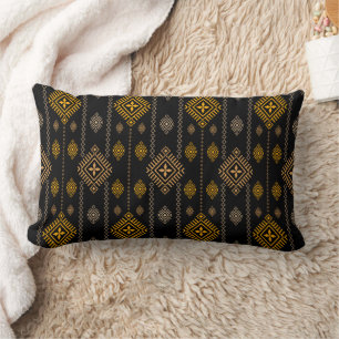 Native Pattern Boho Culture Ethnic Design Lumbar Cushion